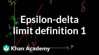 Epsilondelta limit definition 1  Limits  Differential Calculus  Khan Academy [upl. by Ever]