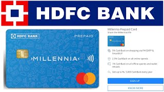 HDFC Millennia Prepaid card Benefits amp Features  Millennia Cards HDFC Bank [upl. by Nida]