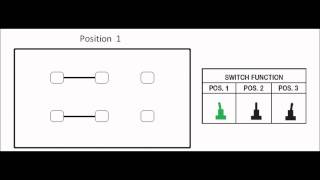 3 Position toggle switch configuration 2P3T DP3T [upl. by Oemac]