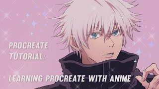 Procreate Tutorial Drawing anime screenshots with some Procreate basics [upl. by Lorien]