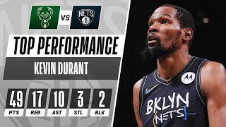 Kevin Durants 49PT TripleDouble Powers Nets to Game 5 W 🤯 [upl. by Artemus657]