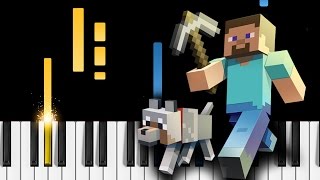 Minecraft Theme  Piano Tutorial [upl. by Aivul]