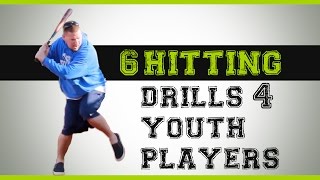 6 Baseball Hitting Drills for Youth Players [upl. by Bertold480]