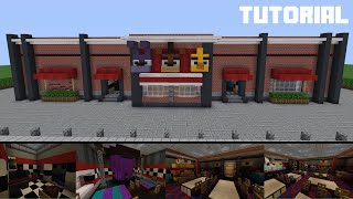 Minecraft Tutorial How To Build Freddy Fazbears Pizza Restaurant Part 1 [upl. by Rehpretsirhc]