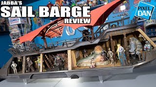 Jabbas Sail Barge Hasbro HasLab Star Wars Full Playset Review [upl. by Nalyac]