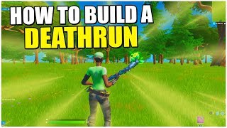 MY FIRST EVER DEATHRUN TUTORIAL Fortnite Creative [upl. by Enelahs618]