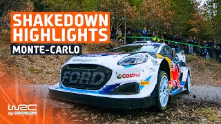 Shakedown Highlights  WRC Rallye MonteCarlo 2024 [upl. by Dranoel]