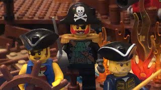 LEGO Pirates Pirates of the Black Sea Barracuda  stop motion [upl. by Ahsyekal]