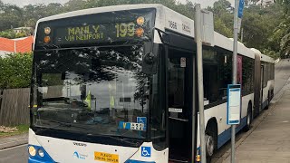 Keolis Downer mo 1666 Volvo B12BLEA Euro 3 Custom Coaches CB60 Mardi Gras Parade Bendy Bus [upl. by Eniac]