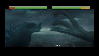 Godzilla vs King Ghidorahwith healthbars Part 1 [upl. by Doolittle208]