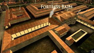 Animation of ancient Roman Fort in Caerleon Wales [upl. by Nylodnewg]