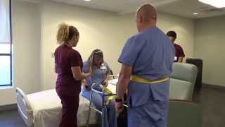 Physical Therapy Transfer Training  How To Transfer From Wheelchair To Bed [upl. by Dedie]