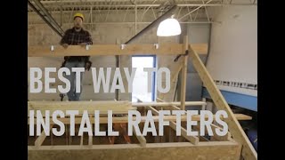 How to Install a Ridge Board amp Rafters  Roof Framing Part 4 [upl. by Agnot]