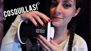 ♡ASMR español♡ COSQUILLAS Intensas para ti goteroear tappingcuppingbrushingbreathing [upl. by Ardeha]