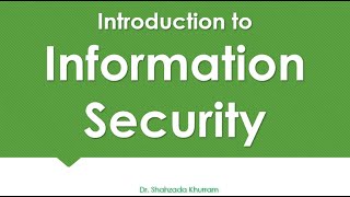 Introduction to Information Security [upl. by Harrow]