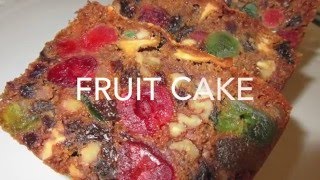 FRUIT CAKE  How to make FRUITCAKE Recipe [upl. by Hpesojnhoj]