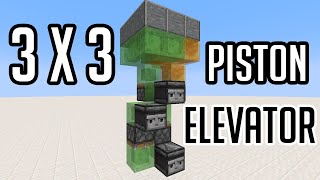 Minecraft 3x3 Elevator Made EASY [upl. by Ennaxor]