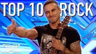 Top 10 Rock Auditions EVER  X Factor Global [upl. by Yrogreg]