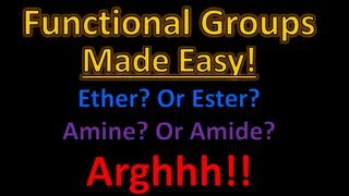 Organic Chemistry Functional Groups Made Easy and Memorizable [upl. by Allehcram]