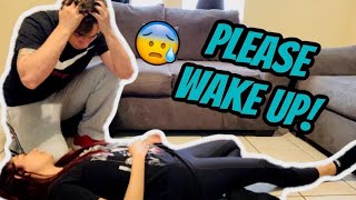 FAINTING PRANK ON BOYFRIEND CUTE REACTION [upl. by Jemmy261]