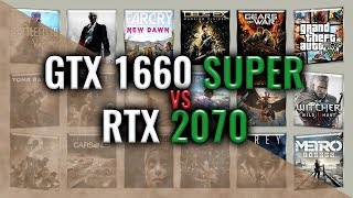 GTX 1660 SUPER vs RTX 2070 Benchmarks  59 tests [upl. by Crooks]