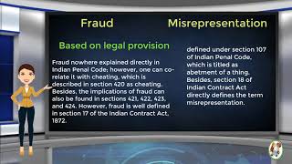 What is Difference Between Fraud amp Misrepresentation [upl. by Tammy]