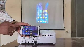 How to connect smartphone to projector wirelessly without laptop or pc no internet required [upl. by Nrobyalc]