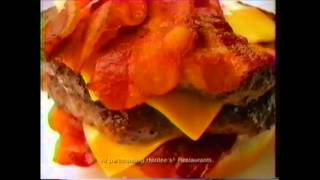 Hardees Monster BurgerMonster Omelet Biscuit Commercial  1996 [upl. by Hedvige]