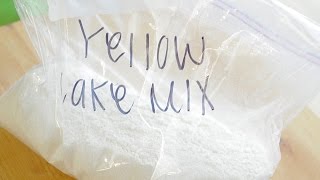 Yellow Cake Mix from Scratch  Quick amp Easy [upl. by Rochell]