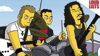 Top 10 Rock Star Simpsons Cameos [upl. by Glinys]