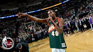 Kevin Durant returns to Seattle scores 26 in Golden State Warriors’ win  NBA Preseason Highlights [upl. by Peltz]