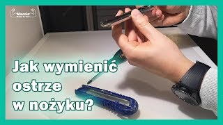 Jak wymienić ostrze w nożyku vlog marcinrobietosam [upl. by Hum]