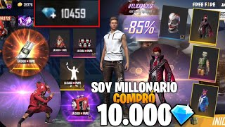 Mi Primera RECARGA De 10000 DIAMANTES En FREE FIRE COMPRO TODA LA TIENDA MISTERIOSA [upl. by Fogel619]