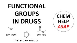 common functional groups in drugs [upl. by Carissa]