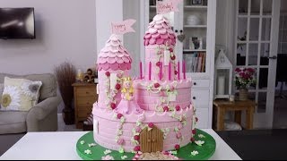 How To Make A Princess Castle Cake  Part 1 [upl. by Guilbert]