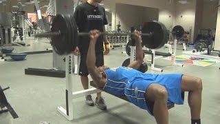 All Access  Kevin Durant Bench Press 315 LBS Workout [upl. by Alekim]