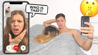 FACETIME CHEATING PRANK ON GIRLFRIEND [upl. by Atinrehs]