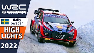 WRC Rally Highlights  Rally Sweden 2022  Day 1 Afternoon [upl. by Netsirc773]