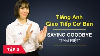 Tiếng Anh giao tiếp cơ bản  Bài 3 Saying goodbye – Tạm biệt Học tiếng Anh giao tiếp 6 [upl. by Mieka]