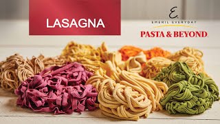 Emeril Lagasse Pasta amp Beyond  How to Make Lasagna DOUBLE Batch Recipe  Cooking with Claire [upl. by Teresina]