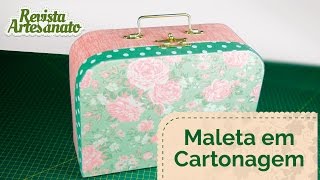 Como Fazer Maleta em Cartonagem [upl. by Gula]