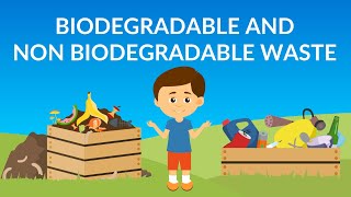 Biodegradable and NonBiodegradable waste  Waste Management  How to Recycle Waste [upl. by Magdalen]