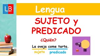 SUJETO y PREDICADO para niños ✔👩‍🏫 PRIMARIA [upl. by Cosma]