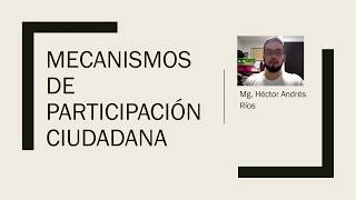 Mecanismos de participación ciudadana [upl. by Samara]