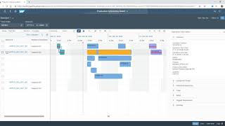 SAP S4HANA Production Scheduling Board Fiori App [upl. by Gonroff]