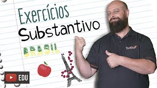 Exercícios sobre Substantivos Prof Noslen [upl. by Anivlis]