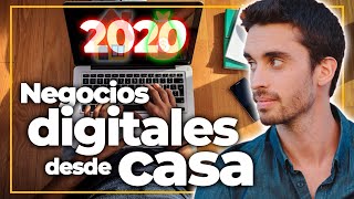 5 Negocios Digitales Fáciles que yo Empezaría en 2020 todos se pueden empezar desde casa [upl. by Glasgo]