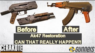 RESTORING And CERAKOTING an old AK47 [upl. by Drallim]