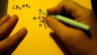 Lewis Dot Structure of CH3NH2 methylamine [upl. by Nieberg]