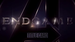 Avengers Endgame Title Scene  HD [upl. by Eihtak]